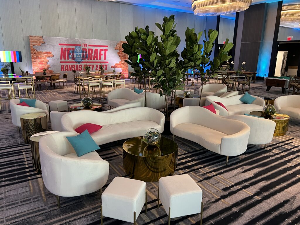 lounge furniture for corporate events in kansas city
