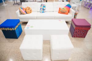 City Loft Sofa Lounge Grouping offered for corporate and trade show rental